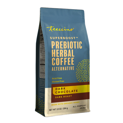 Dark Chocolate Prebiotic SuperBoost Herbal Coffee