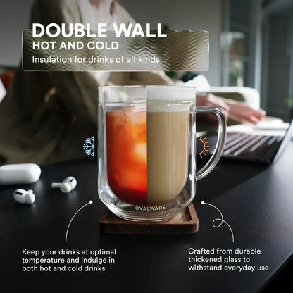 Double Wall Mug - 17oz (Set of 2)